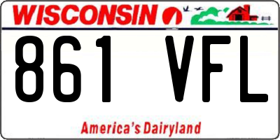 WI license plate 861VFL