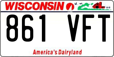 WI license plate 861VFT