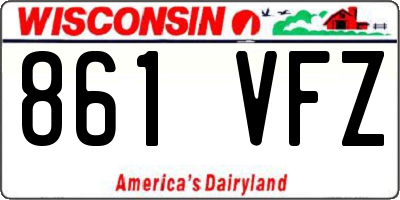 WI license plate 861VFZ