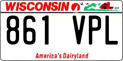 WI license plate 861VPL