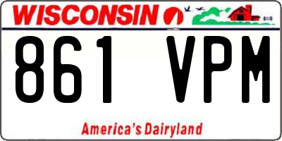 WI license plate 861VPM