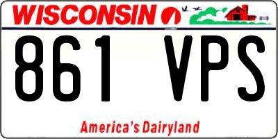 WI license plate 861VPS