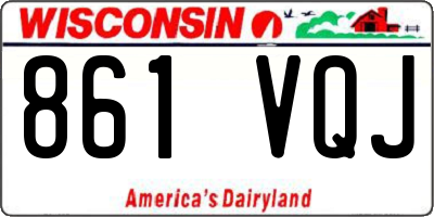 WI license plate 861VQJ
