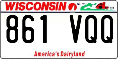 WI license plate 861VQQ