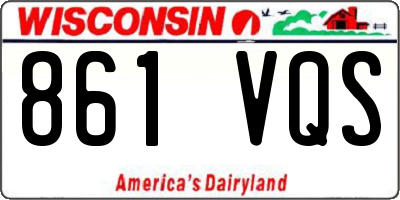 WI license plate 861VQS