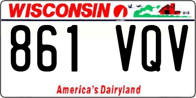 WI license plate 861VQV