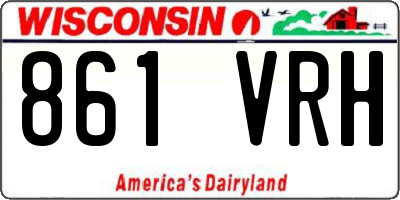 WI license plate 861VRH