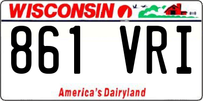WI license plate 861VRI