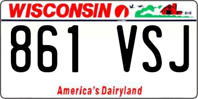WI license plate 861VSJ