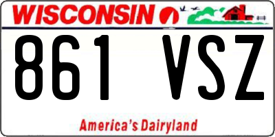 WI license plate 861VSZ