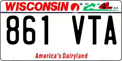 WI license plate 861VTA