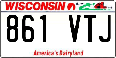 WI license plate 861VTJ