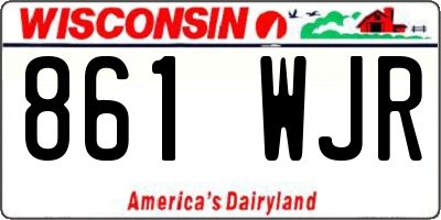 WI license plate 861WJR