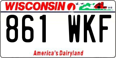 WI license plate 861WKF