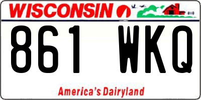 WI license plate 861WKQ