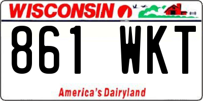 WI license plate 861WKT