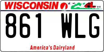 WI license plate 861WLG