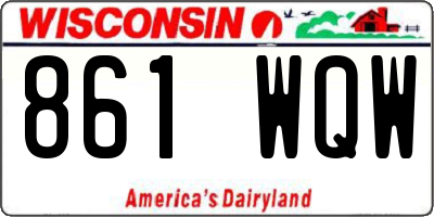WI license plate 861WQW