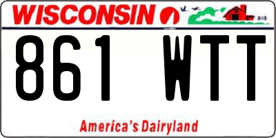 WI license plate 861WTT