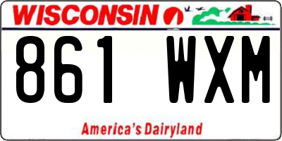 WI license plate 861WXM