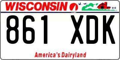 WI license plate 861XDK