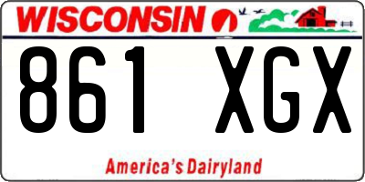 WI license plate 861XGX