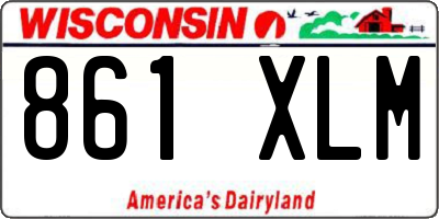 WI license plate 861XLM