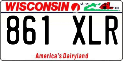 WI license plate 861XLR