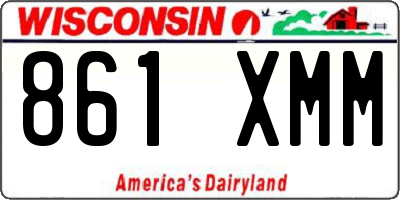 WI license plate 861XMM