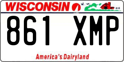 WI license plate 861XMP