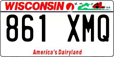 WI license plate 861XMQ
