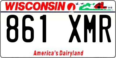 WI license plate 861XMR
