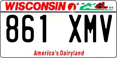 WI license plate 861XMV