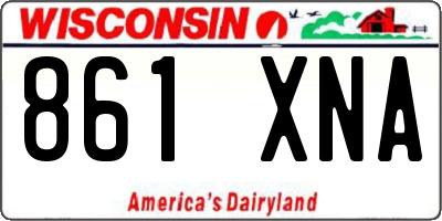 WI license plate 861XNA