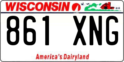 WI license plate 861XNG