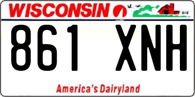 WI license plate 861XNH