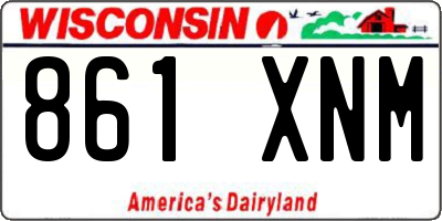 WI license plate 861XNM