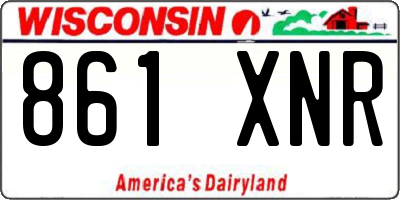 WI license plate 861XNR