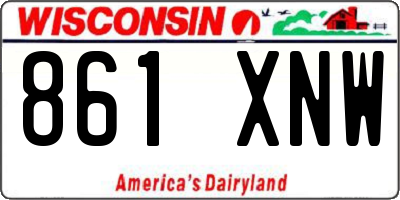 WI license plate 861XNW