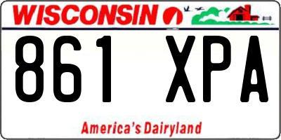 WI license plate 861XPA