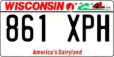 WI license plate 861XPH