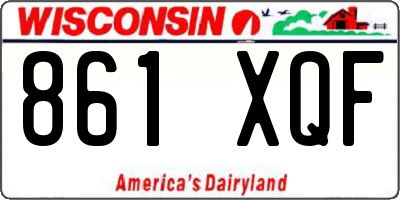 WI license plate 861XQF