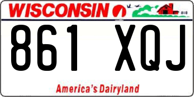 WI license plate 861XQJ