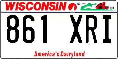 WI license plate 861XRI