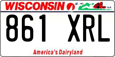 WI license plate 861XRL