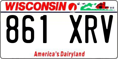 WI license plate 861XRV