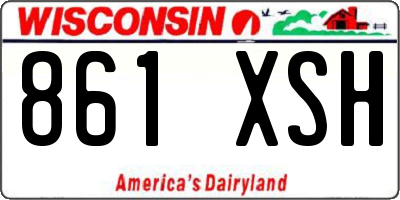 WI license plate 861XSH