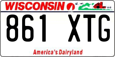 WI license plate 861XTG
