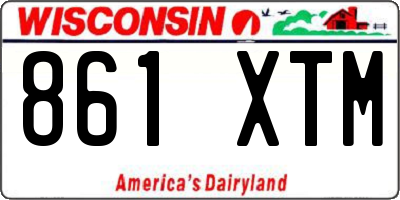 WI license plate 861XTM