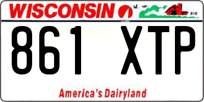WI license plate 861XTP